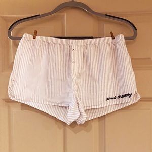 aerie Intimates & Sleepwear - White striped sleep shorts by aerie. aerie Intimates & Sleepwear - White striped sleep shorts by aerie.